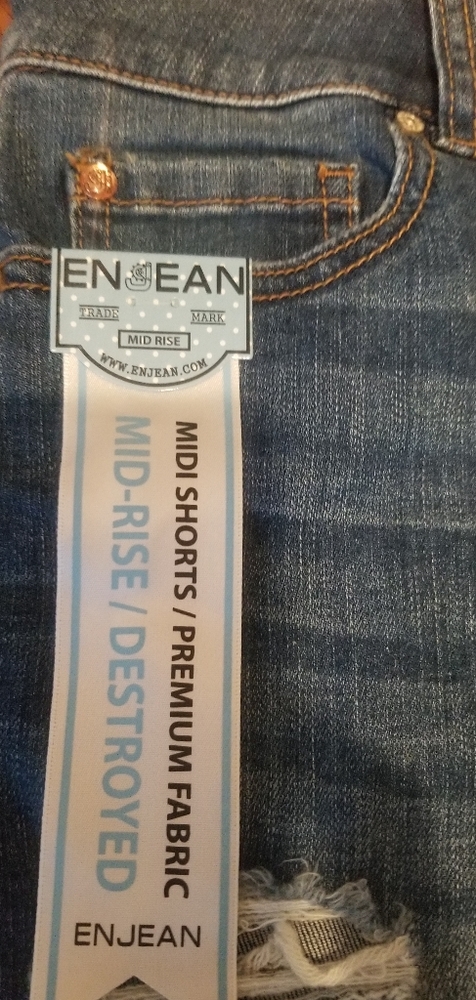 Enjean Denim Distressed Shorts - Picture 3 of 4